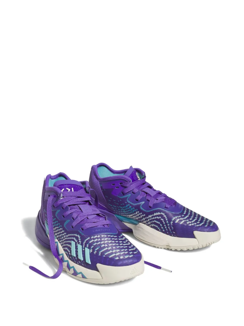 Adidas Originals D.o.n. Issue 4 "throwback Utah Jazz" Sneakers In Purple