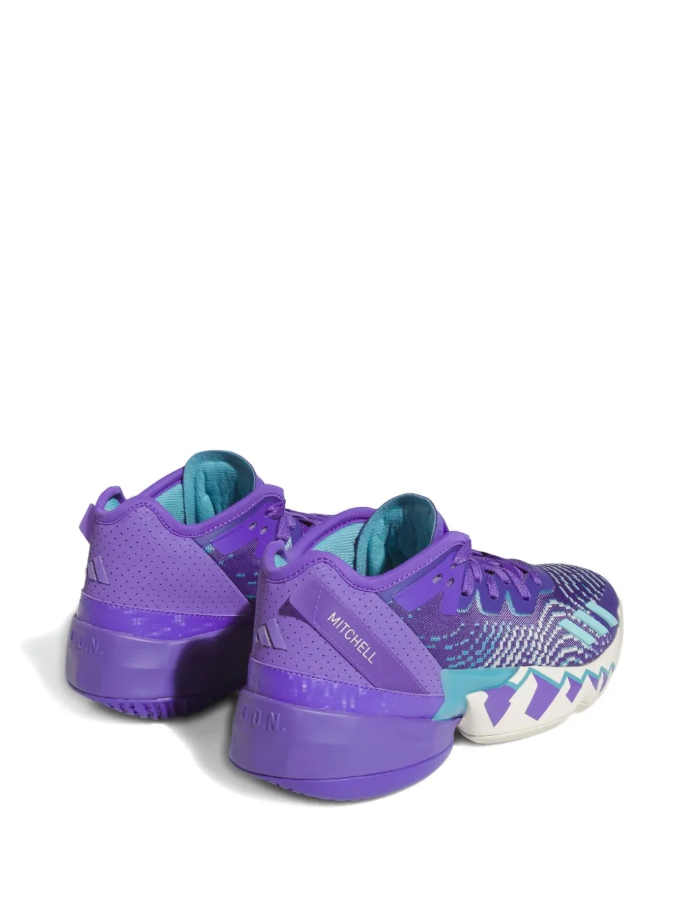 Adidas Originals D.o.n. Issue 4 "throwback Utah Jazz" Sneakers In Purple