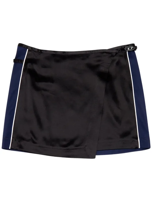 Navy satin mini outlet skirt