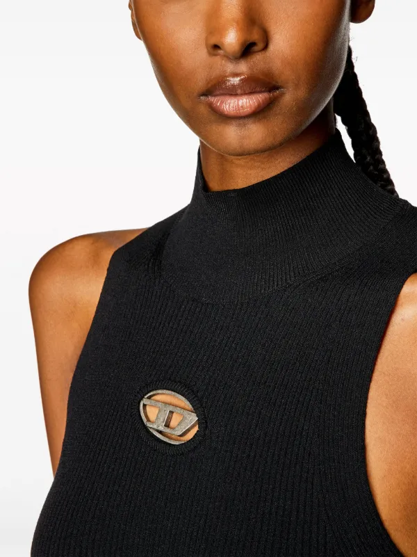Diesel M-Onervax モックネック ドレス | ブラック | FARFETCH JP