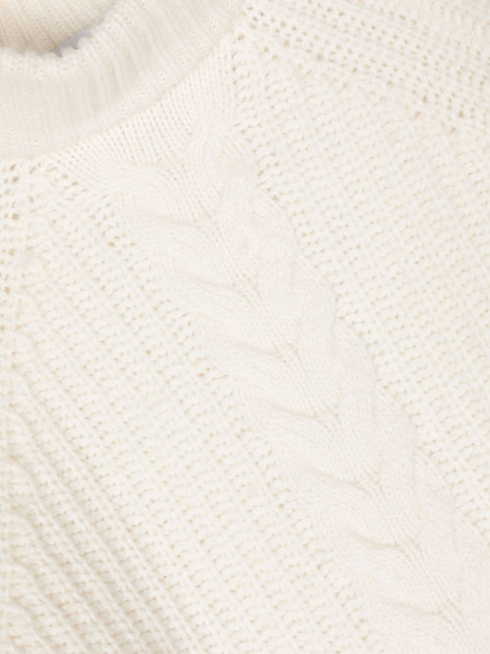Shop Dondup Ribbed-knit High-neck Jumper In White