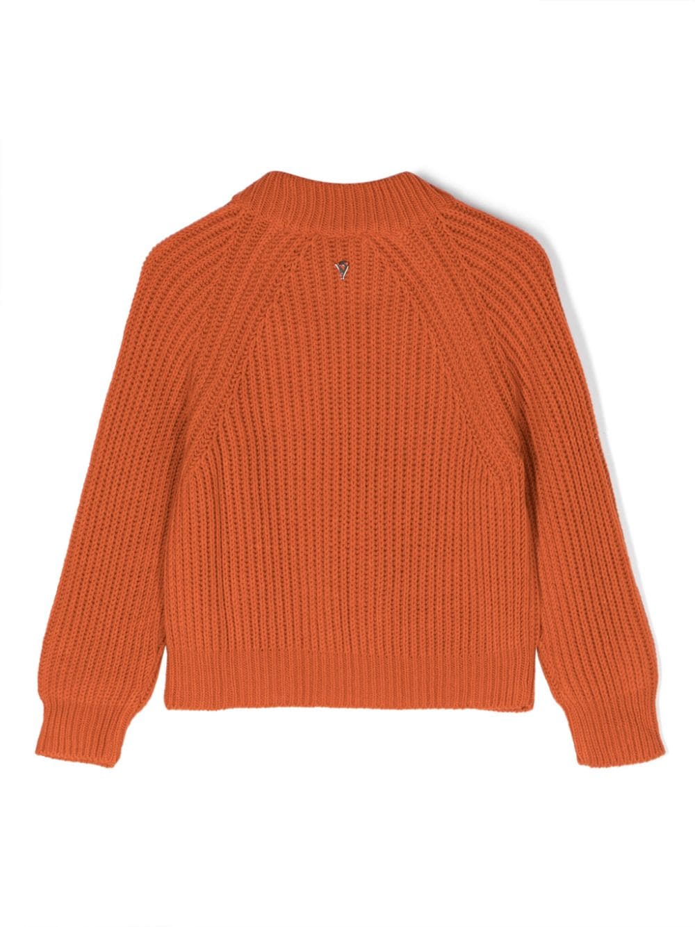 Shop Dondup Ribbed-knit Merino-blend Jumper In Orange