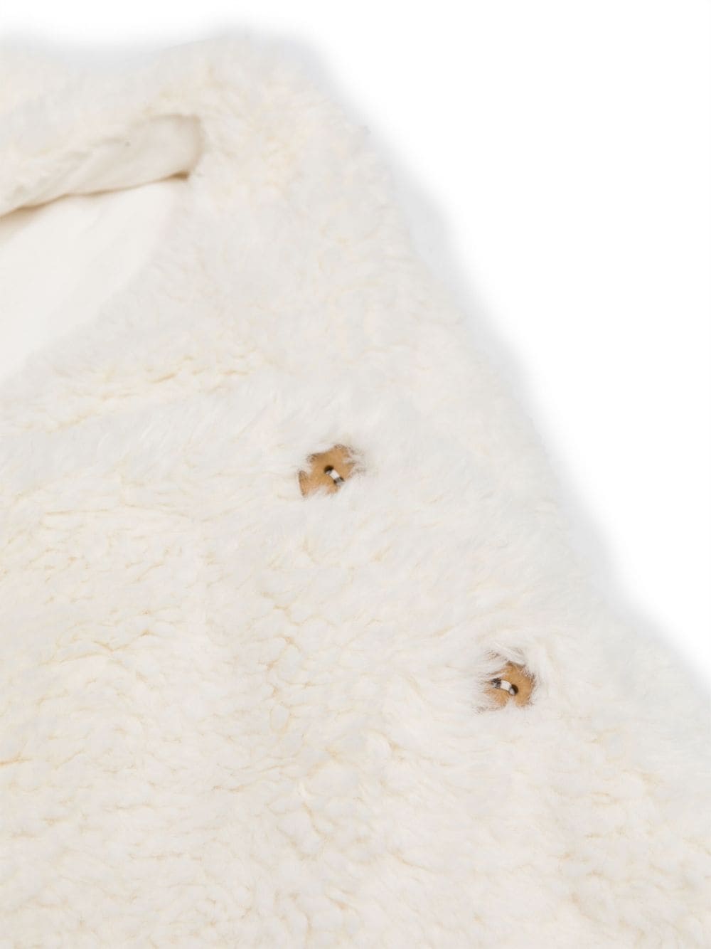 Shop Teddy & Minou Buttoned Felted Sleeping Bag In White