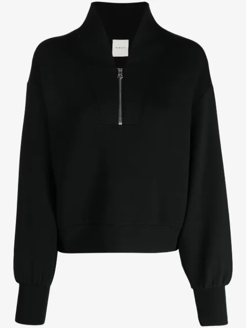 Varley Davidson zipped jersey sweatshirt