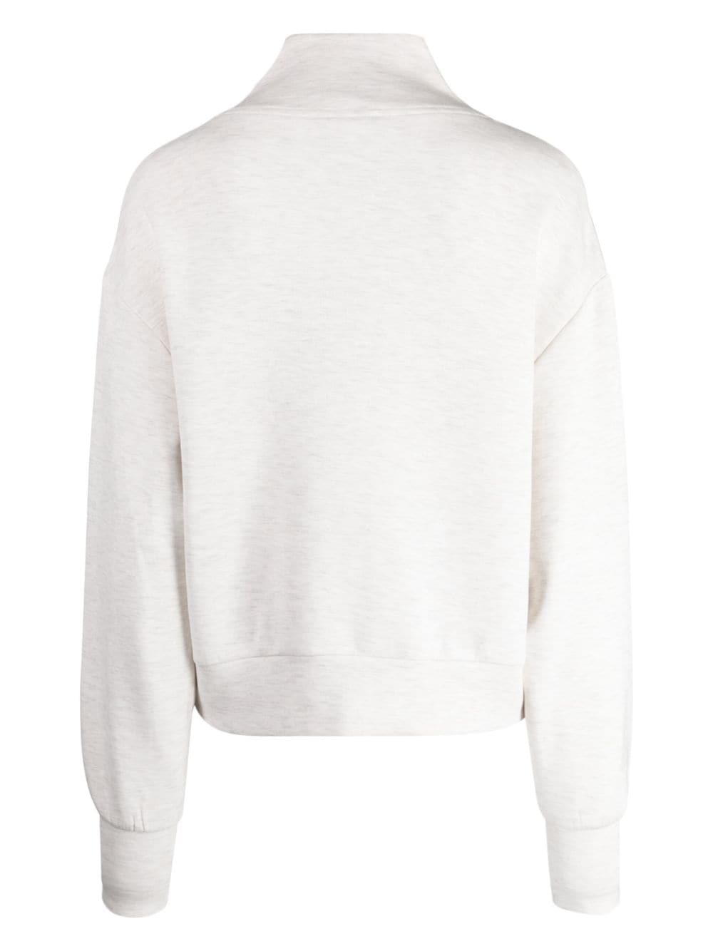 Shop Varley Davidson Zipped Sweatshirt In White