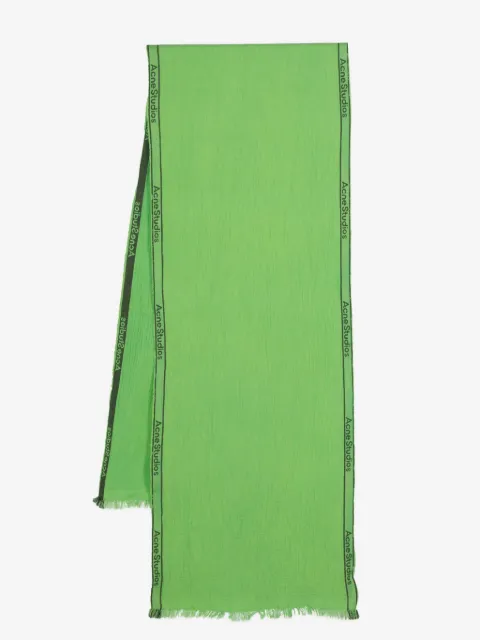 Acne Studios jacquard-logo scarf