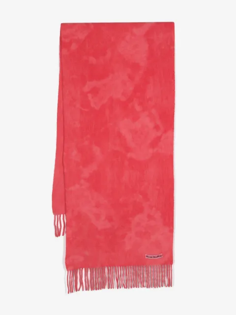 Acne Studios logo-appliqué wool scarf