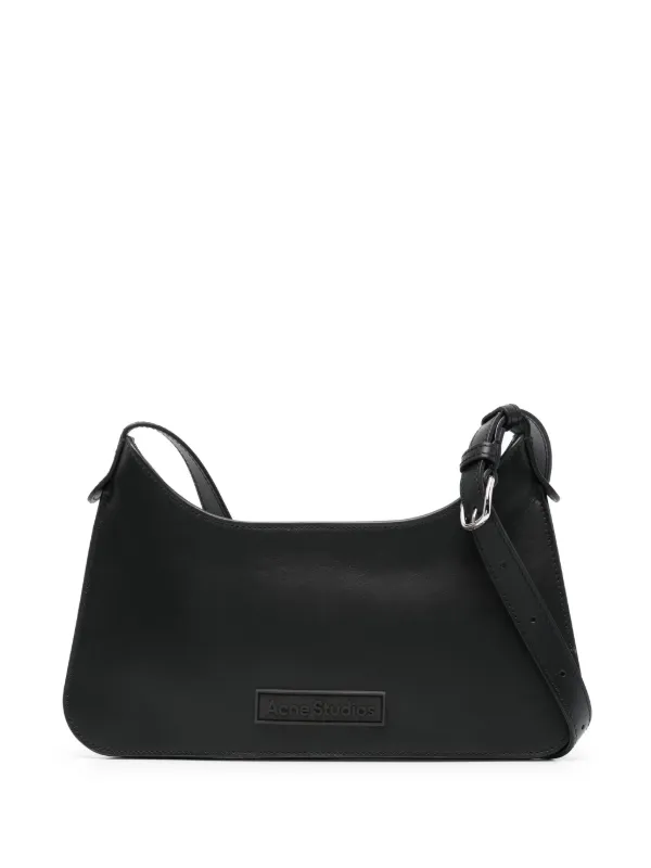 Acne Studios ロゴアップリケ ショルダーバッグ | ブラック