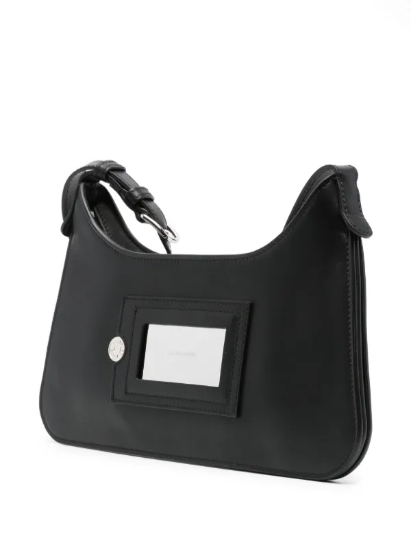 Acne Studios ロゴアップリケ ショルダーバッグ | ブラック Acne Studios ロゴアップリケ ショルダーバッグ | ブラック