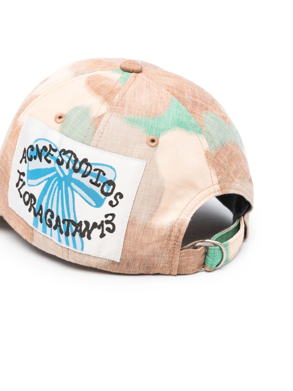 Shop Acne Studios Logo-patch Camouflage-pattern Hat In 橘色