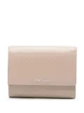 Acne Studios logo-lettering leather wallet - Neutrals