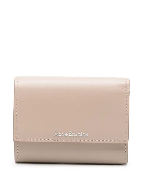 Acne Studios logo-lettering leather wallet