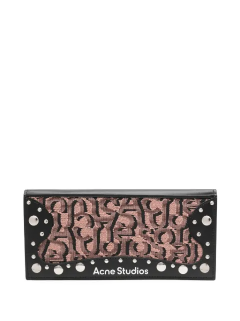 Acne Studios logo-jacquard bi-fold wallet