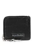 Acne Studios logo-patch leather wallet - Black