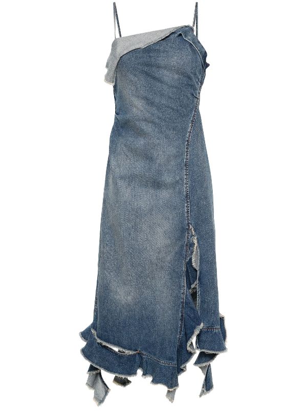 Asymmetrical Jean Dress