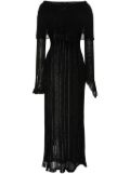 Acne Studios open-knit maxi dress - Black