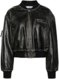 Acne Studios distressed-effect bomber jacket - Black