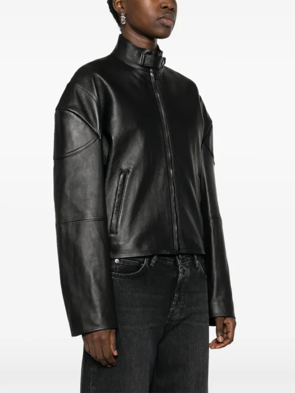 Acne studios discount leather jacket sale