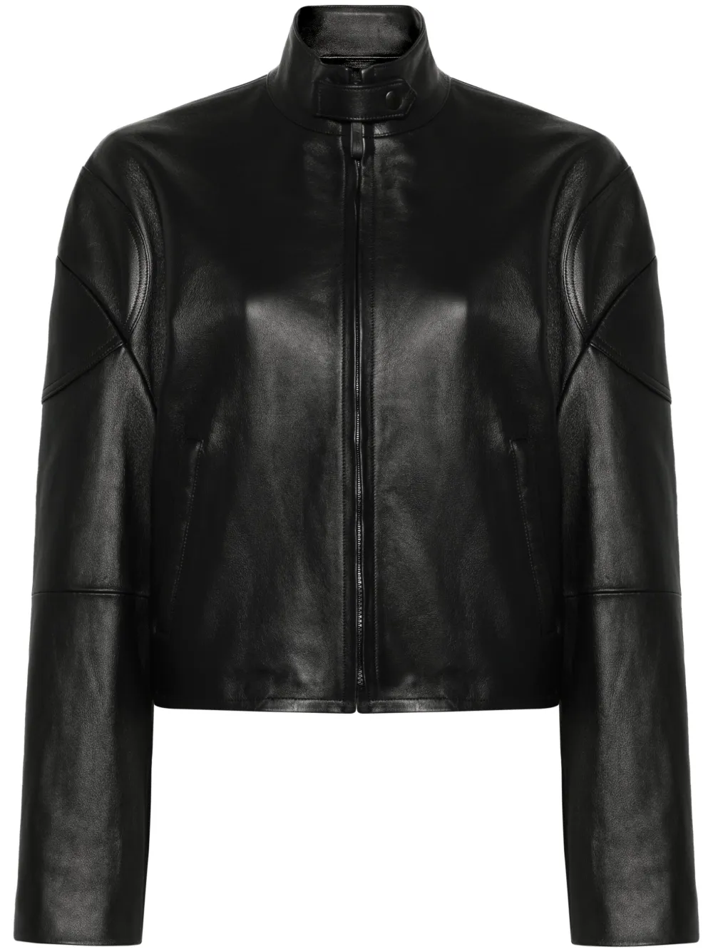 Acne Studios logo-embossed Leather Jacket - Farfetch