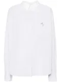 Acne Studios contrasting-collar shirt - White