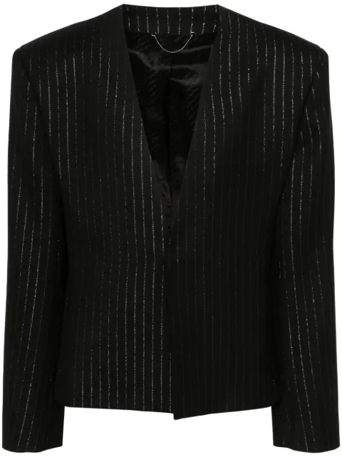Acne Studios pinstripe metallic-threading blazer