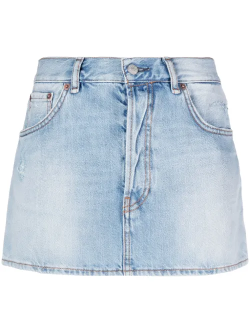 Minijupe en jean - Acne Studios - Modalova