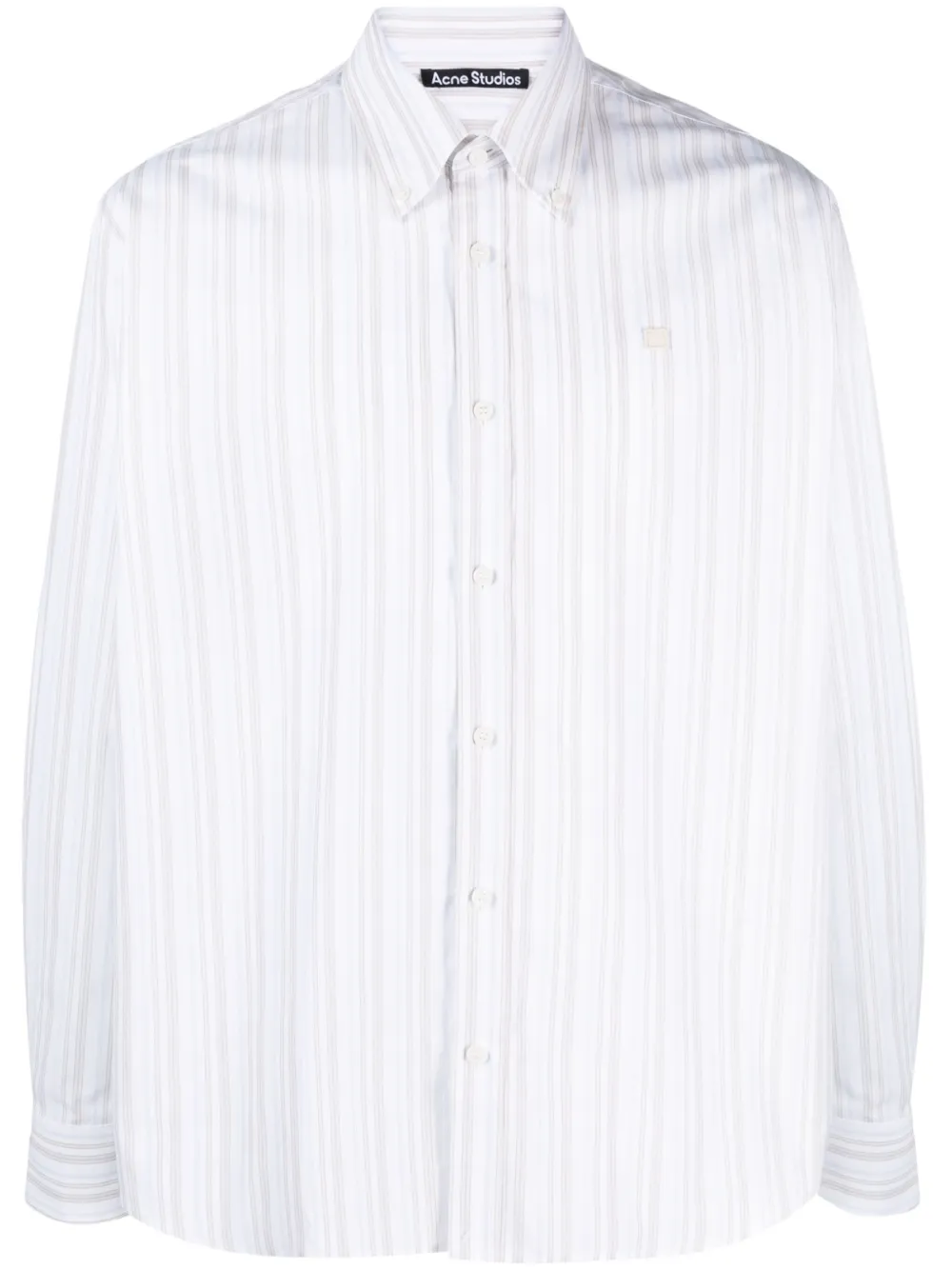 logo-appliqué cotton shirt