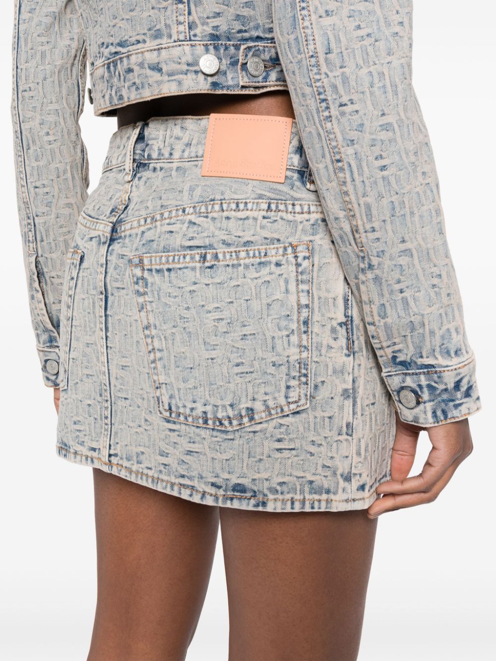 Acne Studios Denim rok Blauw