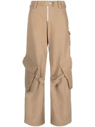 Acne Studios Cotton Cargo Trousers | Neutrals | FARFETCH
