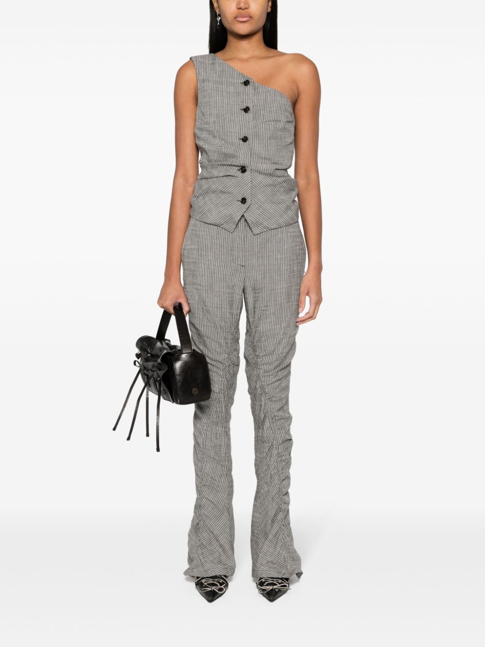 Acne Studios Gestreepte broek - Grijs