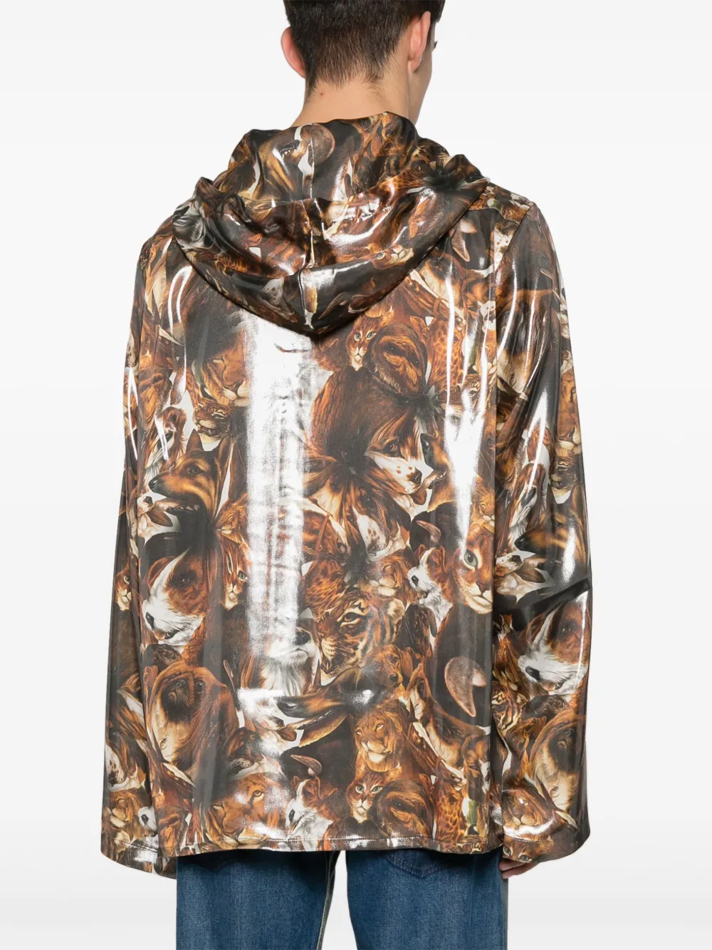 Acne Studios Jack met print Bruin