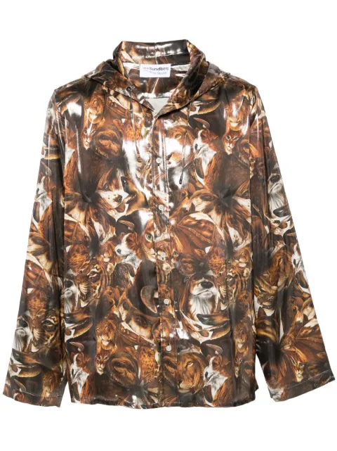 Acne Studios chamarra ligera con estampado gráfico