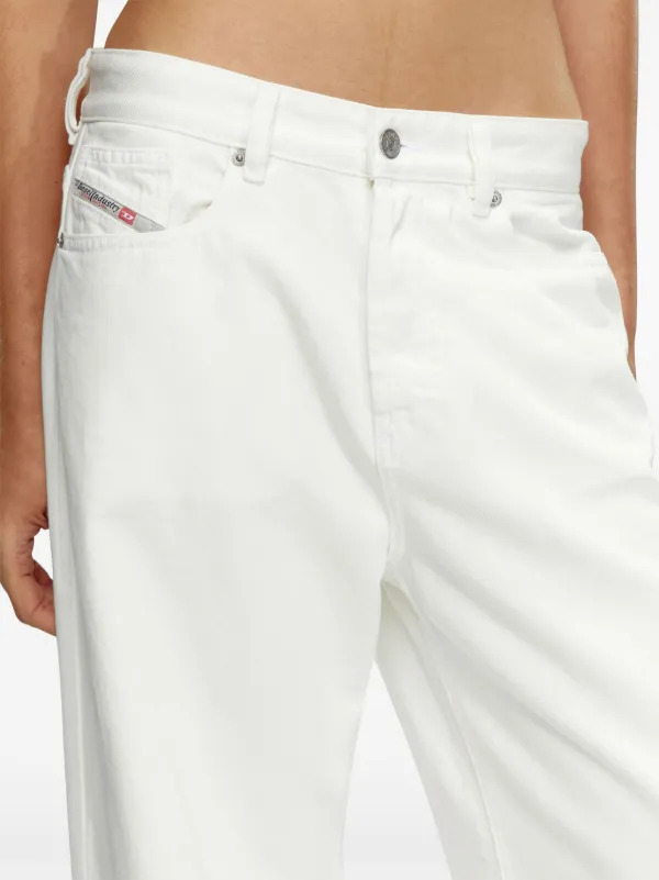 Diesel low-rise wide-leg Jeans | White | FARFETCH