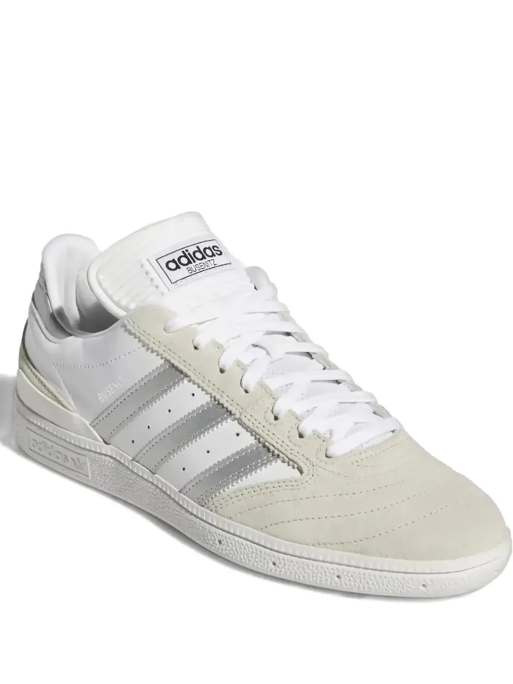 Adidas Originals Busenitz "white Silver Metallic" Sneakers In White