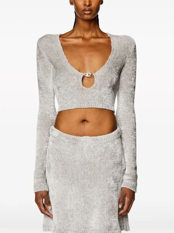 Diesel M-Cherry クロップドトップ | グレー | FARFETCH JP