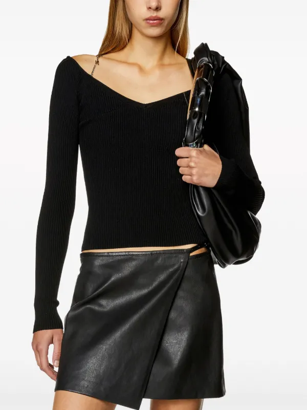 Diesel M-April chain-embellished Top | Black | FARFETCH