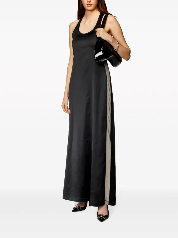 Diesel D-Arlyn racer-back Flared Dress | Black | FARFETCH