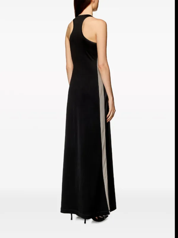 Diesel D-Arlyn racer-back Flared Dress | Black | FARFETCH