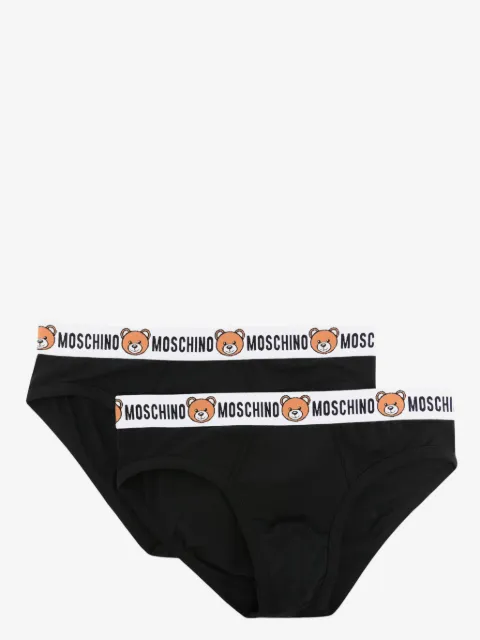 Moschino logo-print strap cotton-blend boxers 