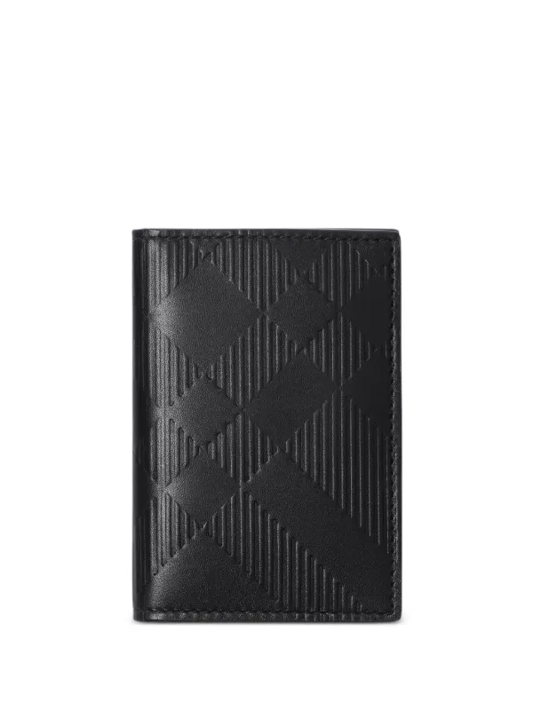Burberry Checked bi fold Cardholder Black FARFETCH ID