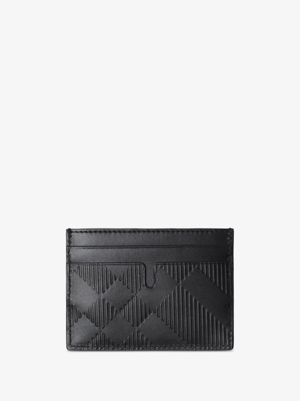 Burberry embossed Check card case | Black | Image 1