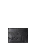 Burberry check-pattern leather cardholder - Black