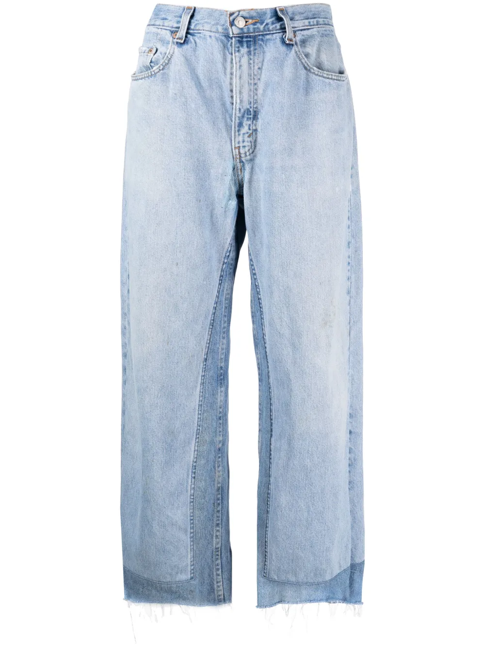 B Sides Mid-rise Straight-leg Jeans In Blue