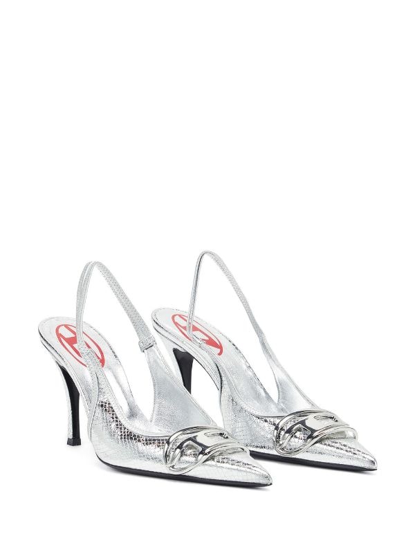 Diesel D-Venus 80mm Leather Slingback Pumps - Farfetch