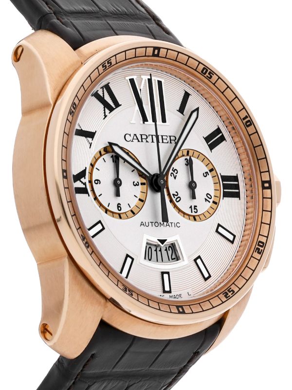 Cartier pre owned Calibre De Cartier Chronograph 42mm Farfetch