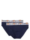 Moschino Teddy Bear logo-trim brief pack (pack of two) - Blue