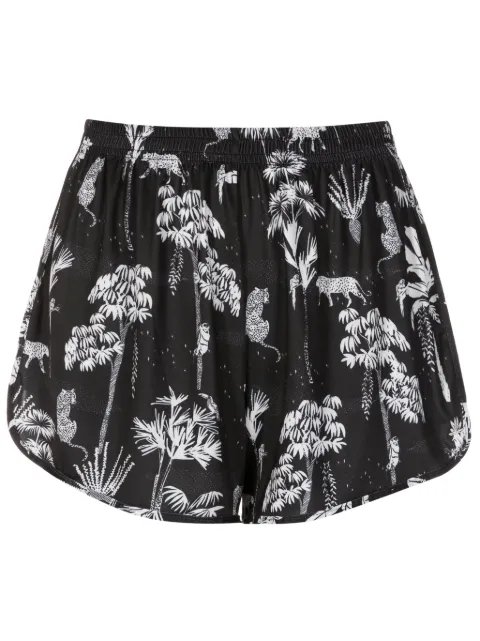 Lygia & Nanny Lee botanical-print mini shorts 