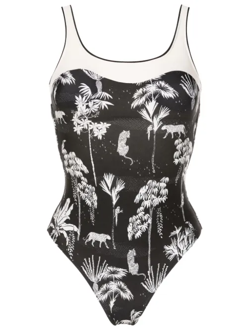 Maillot de bain à imprimé graphique Oceanic - Lygia & Nanny - Modalova