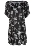 Lygia & Nanny Allat botanical-print tunic dress - Black