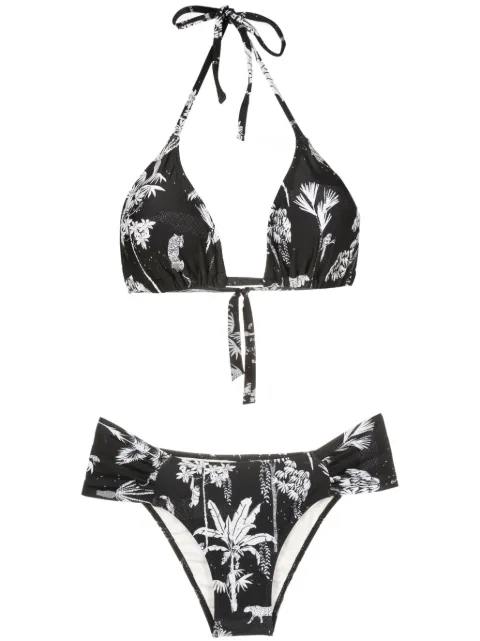 Lygia & Nanny bikini estilo triángulo Vicky con estampado gráfico